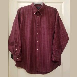 Lands' End Men's Shirt Size Large Soft Cotton Plai